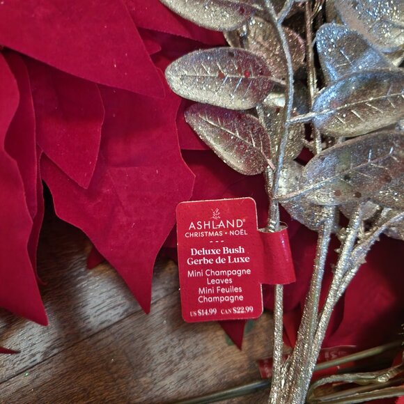 Box of Ashland christmas Noel Flowers/Holiday Decor Mixed Lot Deluxe Bush Box - Picture 11 of 15